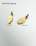 Hamsa Initial Necklace