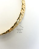 Hammered Gold Chain Bracelet