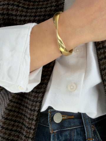 Thick Gold Bangle