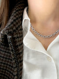 Silver Toggle Chain Necklace