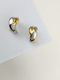 Criss Cross Half Hoop Earrings