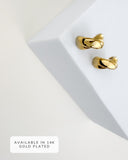 Criss Cross Half Hoop Earrings