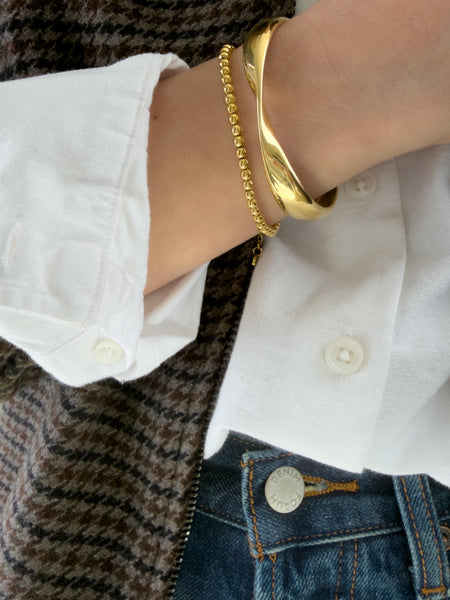 Thick Gold Bangle