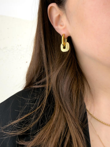 Chunky Gold Hoops