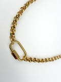 Heavy Rolo Charm Holder Necklace