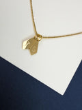 Dainty Diamond Initial Necklace