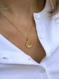 Moissanite Horseshoe Necklace