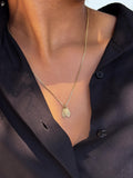 Personalized Box Chain Initial Necklace