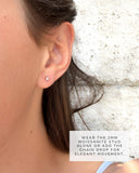 Moissanite Chain Duster Earrings