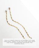 Moissanite Chain Duster Earrings