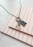 Personalized Wishbone Initial Necklace