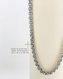 Dainty Rolo Spring Ring Necklace