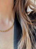 Dainty Rolo Spring Ring Necklace